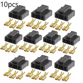 SparkHID H4 HB2 9003 HID LED Plug Socket Female Connector Adapter w/ terminal pins 10pcs