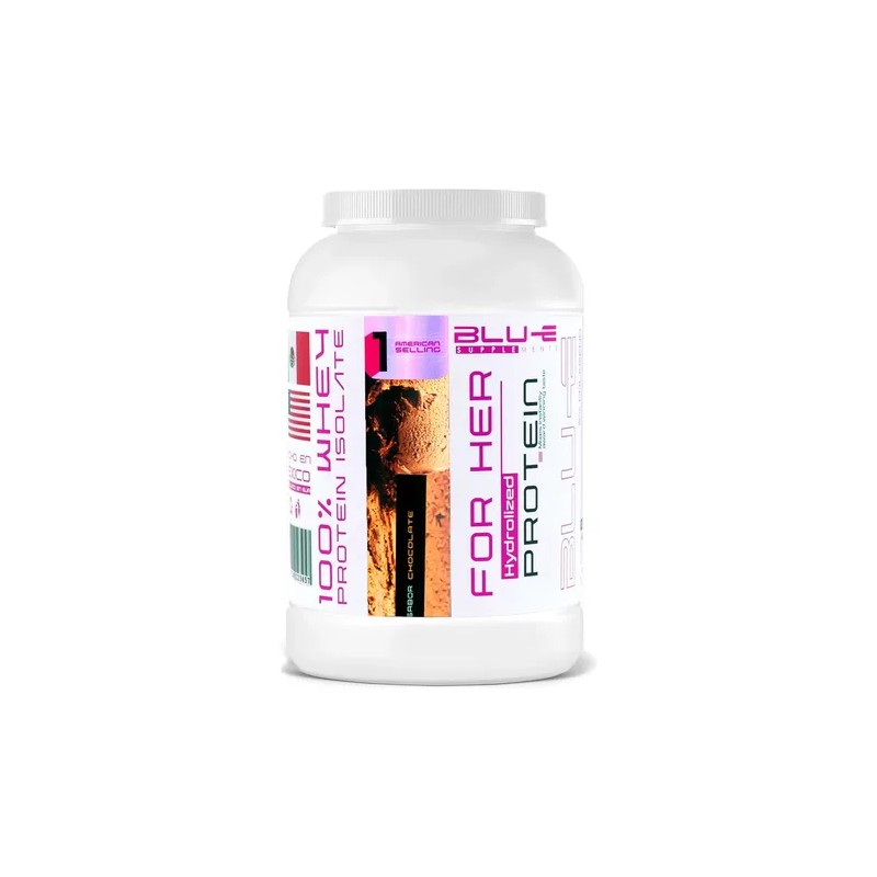 Proteína Whey Blu-e For Her 1kg Glúteo Peptona Rule 1