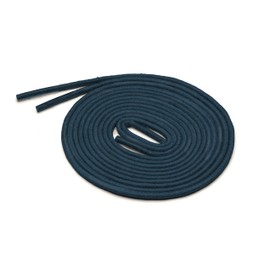 Benchmark Basics Dress Shoe Laces - 1/16" (1.5mm) Round Waxed Cotton Shoelaces - Choice of Color & Length - 30", 33" or 36" (36", Navy Blue)