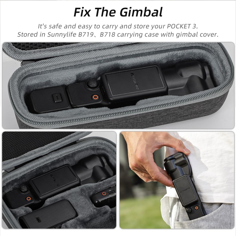 MotuTech Case for DJI Osmo Pocket 3 Lens and Screen