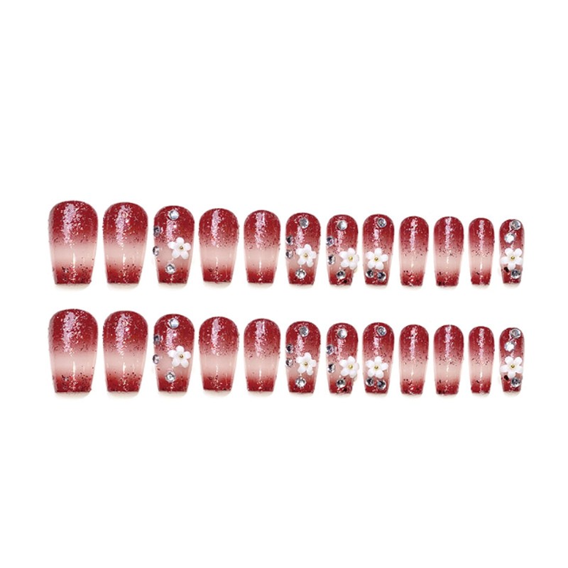 HAPVITAL 24 Pcs Popular Nail Tips, Nail Tips, Japanese Style,