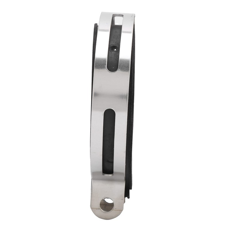 Akozon Exhaust Clamp Exhaust Pipe Clamp Fixed Ring Universal Stainless