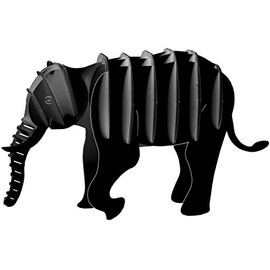 Fridolin GmbH 3D Paper Model Elephant W/H/D: Approx. 11 × 11 × 7 cm (Assembled)