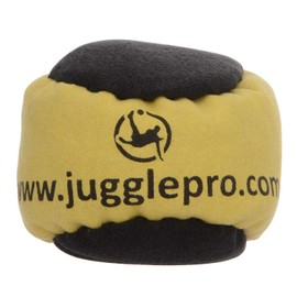 Juggle Pro Hacky Sack Footbag with 2 Panels - NUNCHAKU Model - Foot Conggling - Made of Ultra Suede (Amara) Plastic Fabric, Filled with EPS Plastic Pallets, Hand Stitched