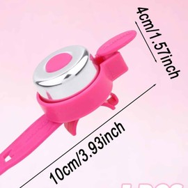 Scooters | Bike/Scooter Plain Handlebar Bell | Kids Bike Accessories | Loud | Waterproof | Boys & Girls | Pink