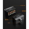 Cubilux AS-R4 4-Way Bidirectional RCA Selector Box, Passive 4-Channel Stereo