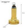 Bajonett Tankadapter M10 (10 mm x 1,5 mm), Messing mit