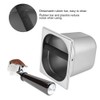 Caja de café de acero inoxidable con barra de goma