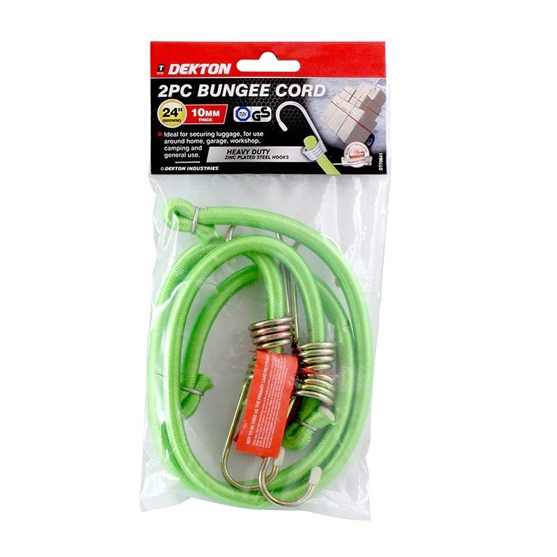Dekton 2PC 24" x 10MM Heavy Duty Bungee Cord |