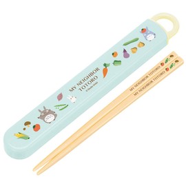 Skater ABS2AM-A Children's Chopsticks and Chopsticks Case Set, Ghibli Color, Made in Japan, 6.5 inches (16.5 cm)