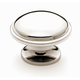 khtumeware 10 Pack 1-3/8 inch(35mm) Polished Nickel Cabinet Knobs Round Drawer Knobs Kitchen Cabinet Hardware Zinc Mushrooms Knobs for Dresser Drawers