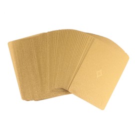 WHAMVOX Night Poker Card Game Metal Poker Playing Cards Lattice Design