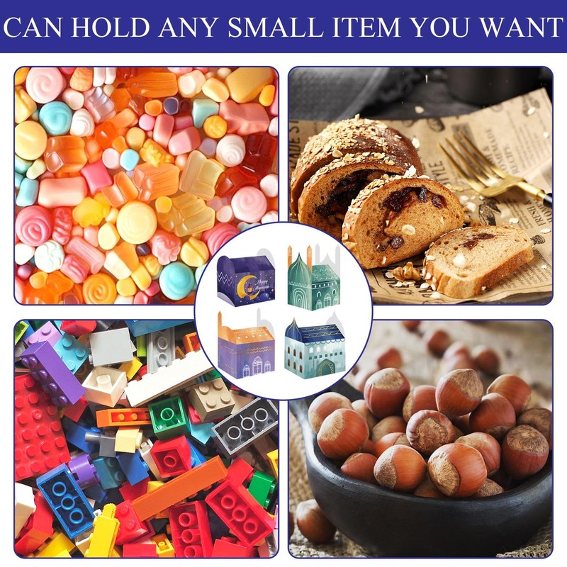 Ramadan Calendar for Filling, 30 Gift Boxes with Number Stickers,