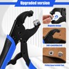 Snap Button Fastener Kit, Heavy Duty Snap Fastener Tool with