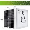 Topsolar Solar Panel Kit 20W 12V Monocrystalline with 10A Solar