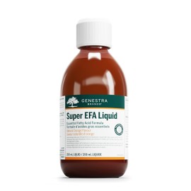 Genestra Brands - Super EFA Liquid - Omega-3 Fatty Acids, EPA and DHA for Cardiovascular, Brain, Eye, and Nerve Support* - 200 ml Liquid - Natural Orange Flavour