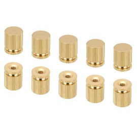 PATIKIL M3x10x12mm Cap Nut, 10 Pack Acorn Nut Screw Knob Cap Insert Bolt Cover Female Thread Knurled Decorative Hardware Fittings Lamp Light Fixtures