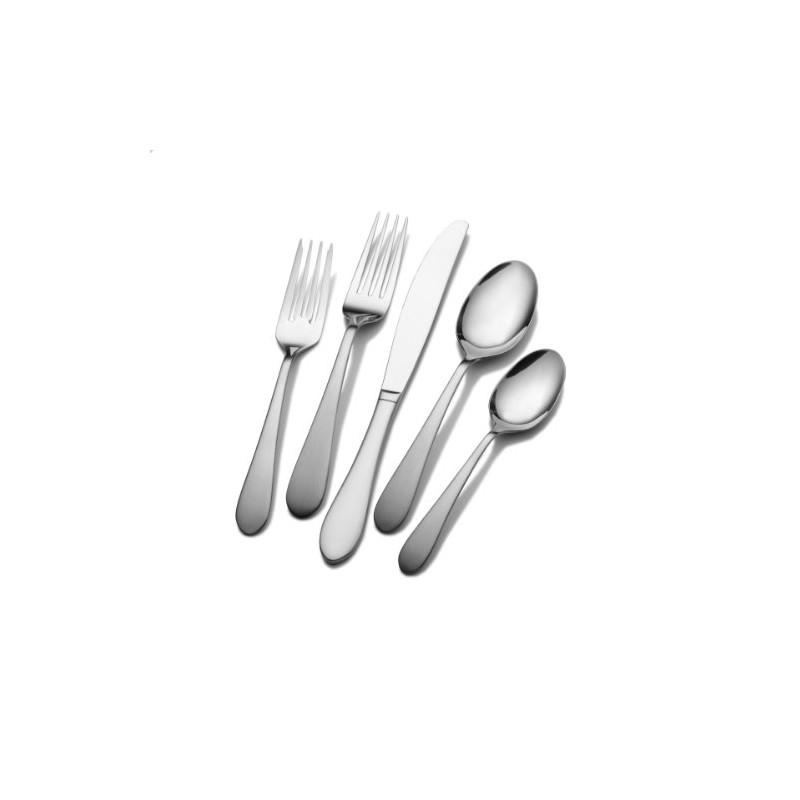 Pfaltzgraff Salisbury Satin 20-Piece Stainless Steel Flatware Set, Service for
