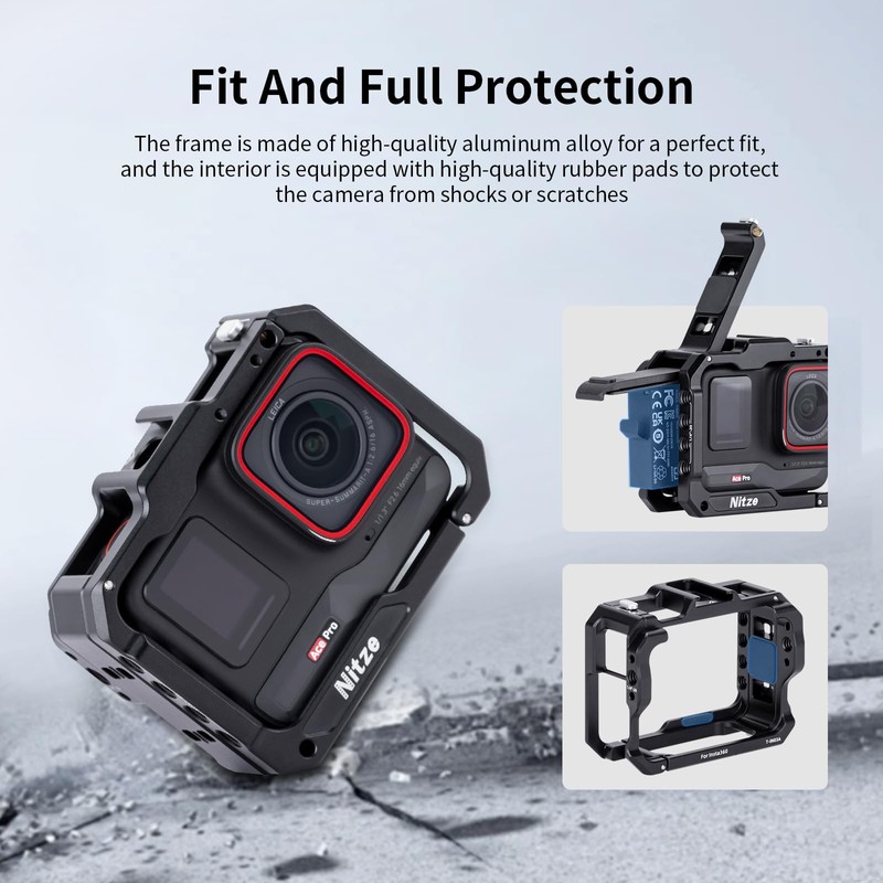 Nitze Cage for Insta360 Ace Pro 2/ Ace Pro/Ace Action