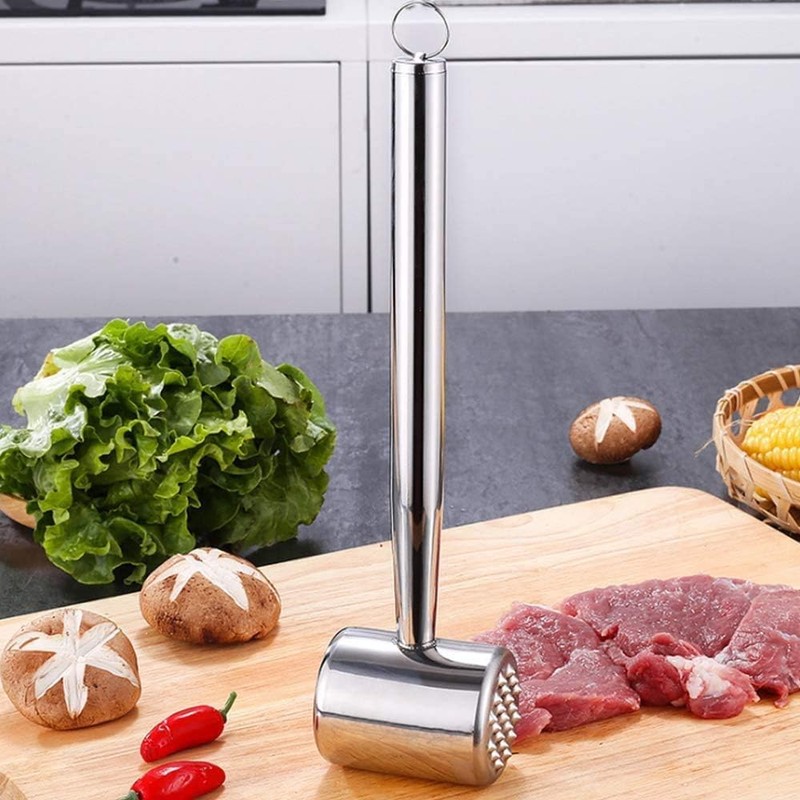 Meat Tenderizer, Meat Cutting Muscles, Aluminum, Double-Sided Meat Hammer, Kitchen