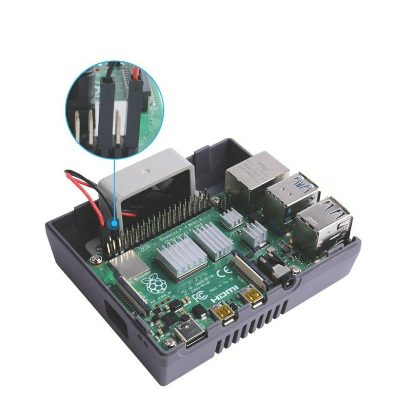 GeeekPi NES CASE for Raspberry Pi 4,Nes4pi ABS Case with
