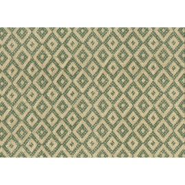 Spectrum Fabric Green Beige Diamonds Cotton Drapery Upholstery