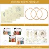 4pcs Embroidery Kit for Beginners, Women and Flower Pattern Embroidery
