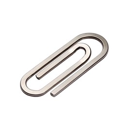 Paper Clip Wallet Stainless Steel Minimalist Paper Clip Cash Purse Slim Lightweight Business Card Holder Money Clips Money Clip Silver, Pack of 3