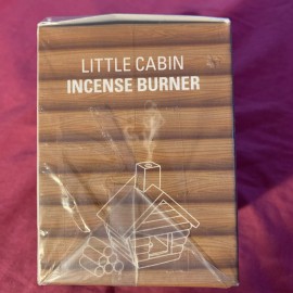 Kikkerland Little Cabin Incense Burner Wood Log Cabin Brand New
