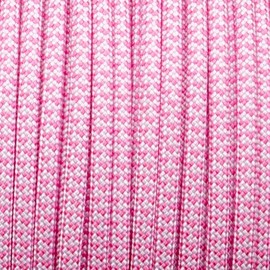 PARACORD PLANET Heart Pattern 550 Paracord – 4mm 7-Strand Nylon Rope for Crafts, Bracelets, Keychains, and Outdoor Use – Strong Survival Cord in Fun Valentine Colors – 10ft to 1000ft Hanks & Spools