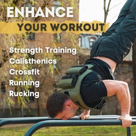 Adjustable Weighted Vest for Men and Women - Weight Vest with Iron Weights - GREY - 12KG