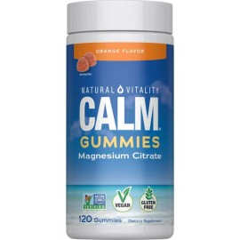 Citrato De Magnesio Calm 120 Gomitas Natural Vitality                                                                                                 