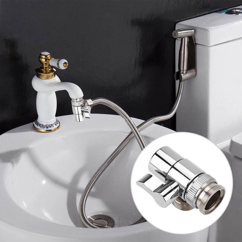 Grifo Desviador Lavabo Grifo de Agua Válvula de Latón Ducha