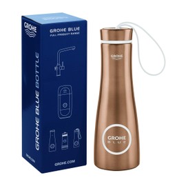 GROHE 40848DL0 Blue Thermal Water Bottle, Warm Sunset Brushed