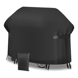 BBQ Cover Outdoor Waterproof BBQ Grill Cover 210D Barbecue Gas Grill Cover 4 Burner Waterproof Barbecue Cover - 145x61x117CM