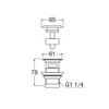 SANEI Pop Up Horizontal Hole Drain Plug H3312-32