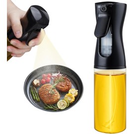 Oil Sprayer for Cooking- 200ml Glass Olive Oil Sprayer Mister, Olive Oil Spray Bottle, Kitchen Gadgets Accessories for Air Fryer, Canola Oil Spritzer, Widely Used for Salad, Baking, Frying,BBQ4