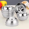 CAMBUY Stainless Steel Cereal Bowls 3 Pack 40 Oz Double