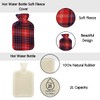 OLIVIA ROCCO Hot Water Bottle with Soft Fleece Cover Large