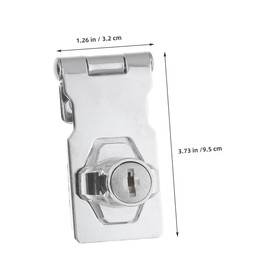 Operitacx 1 Satz Schranktürschloss aktenschrank glasschrank Schrankriegel schubladenschloss Schrankverschluss Sicherheitsschloss für Vitrine Schrankschlösser Rostfreier Stahl Silver