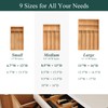 BEKVEM Small Silverware Organizer, Bamboo Kitchen Drawer Organizer, Utensil Holder,