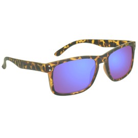 proSPORT Sunglass Readers +2.00 Tortoise Frame Blue Mirrored Lens Horn Rim for Men and Women