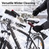 Extendable Car Snow Brush and Ice Scraper for Winter Windshield