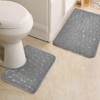 Absorbent Bathroom Rug - Fluffy Quick Dry Set - Bathroom