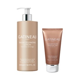 GATINEAU Tan Accelerating Lotion 400ml + Golden Glow Gradual Tan 75ml