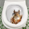 1 Pc 3D Cartoon Squirrel Toilet Sticker Creative Squirrel Toilet
