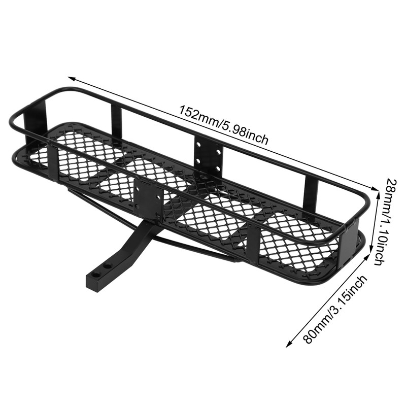 General Metal Rear Bumper Back Hitch Carrier for Axial SCX10