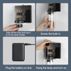 Floresita Battery Operated Wall Sconce 2-Pack Farmhouse Rechargeable Wall Lamp