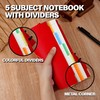 CAGIE Discbound Notebook with Removable Pages 5 Subject Spiral Notebook