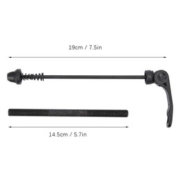 Bike Axle Quick Release Skewer, Bike Trainer Axle Shaft Bicycles QR Skewers Rear Bicycle Axle Wheel Hubs Parts Lever Clip Bolt Bumper Hollow Shaft Accessory Fit for Road Mountain Bikes